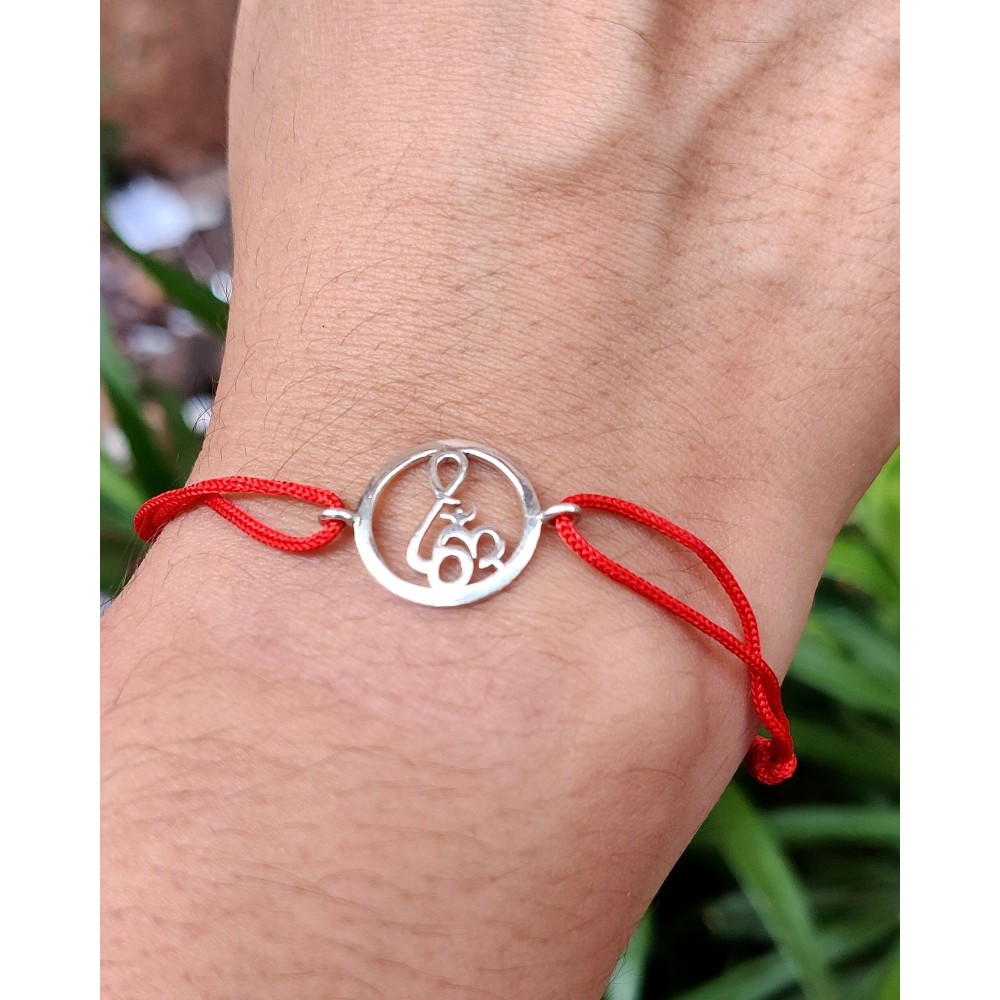 Om bracelet clearance with black thread